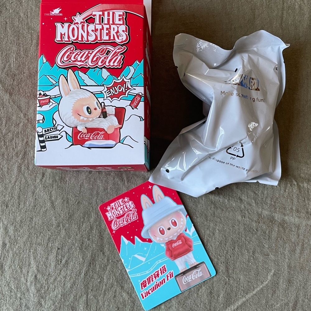 The Monsters Labubu, Coca-Cola Vacation Fit from Pop Mart